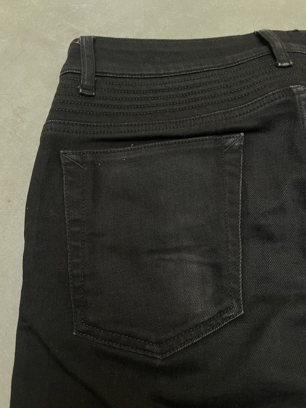 Marcelo Burlon Marcelo Burlon Distressed Black Denim Jeans 30 Italy Size US 30 / EU 46 - 15 Thumbnail