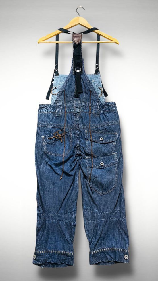 Marithe + Francois Girbaud 🔥MFG BLUE DENIM JUMPSUITS OVERALL PANT W32 Size US 32 / EU 48 - 2 Thumbnail