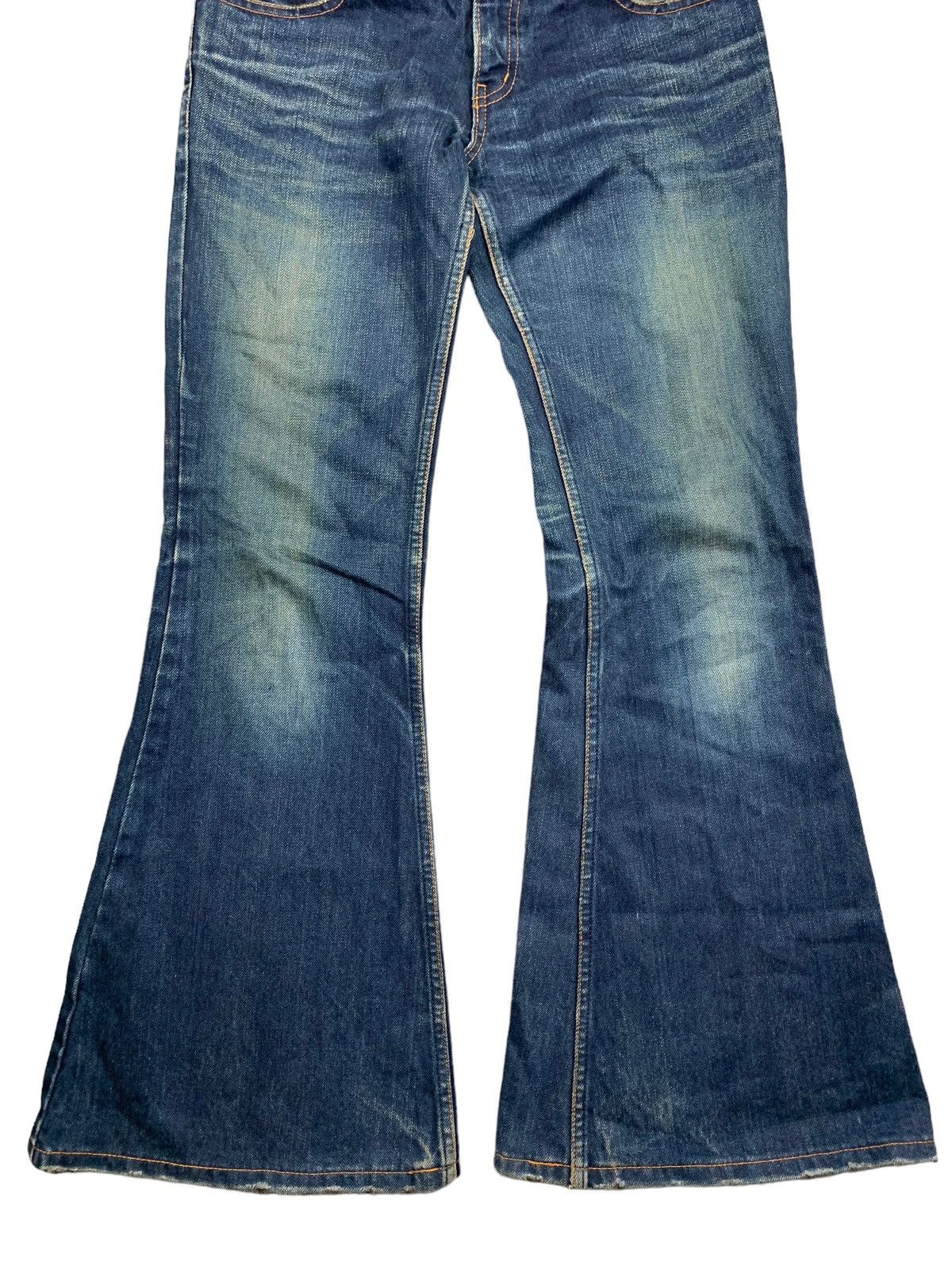 Le Grande Bleu (L.G.B.) L.G.B Mudwash Super Flared Denim Size US 27 - 2 Thumbnail