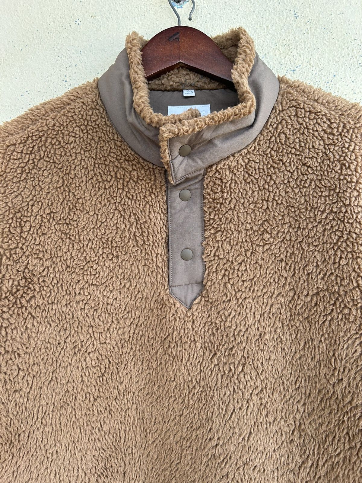 Uniqlo × White Mountaineering Half Button Ups Sherpa Fleece Size US L / EU 52-54 / 3 - 3 Thumbnail