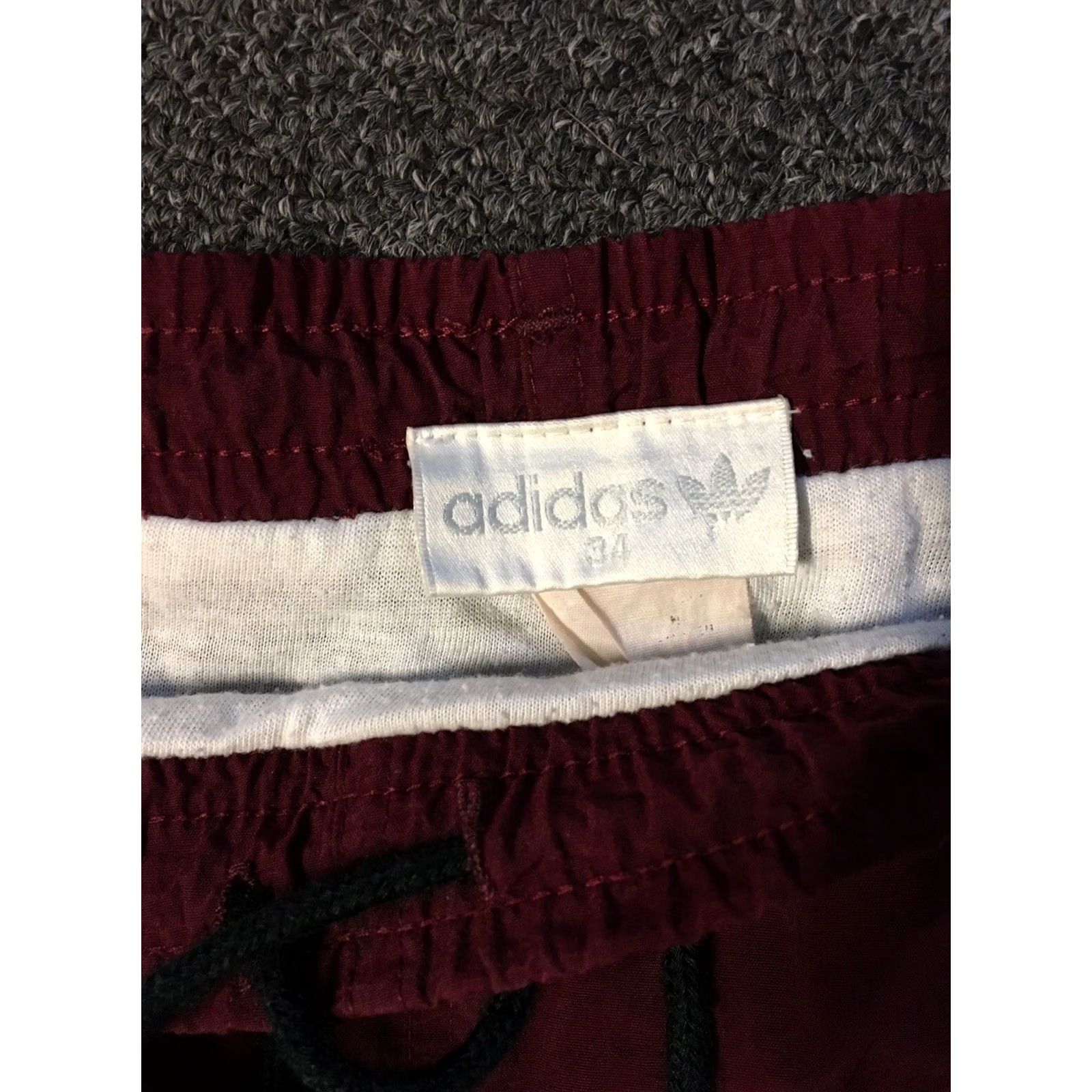 Adidas VINTAGE adidas Shorts Mens XL Red Vtg 80s 90s Trefoil Board Swim Trunks Track Beach Tennis Size US 36 / EU 52 - 7 Thumbnail