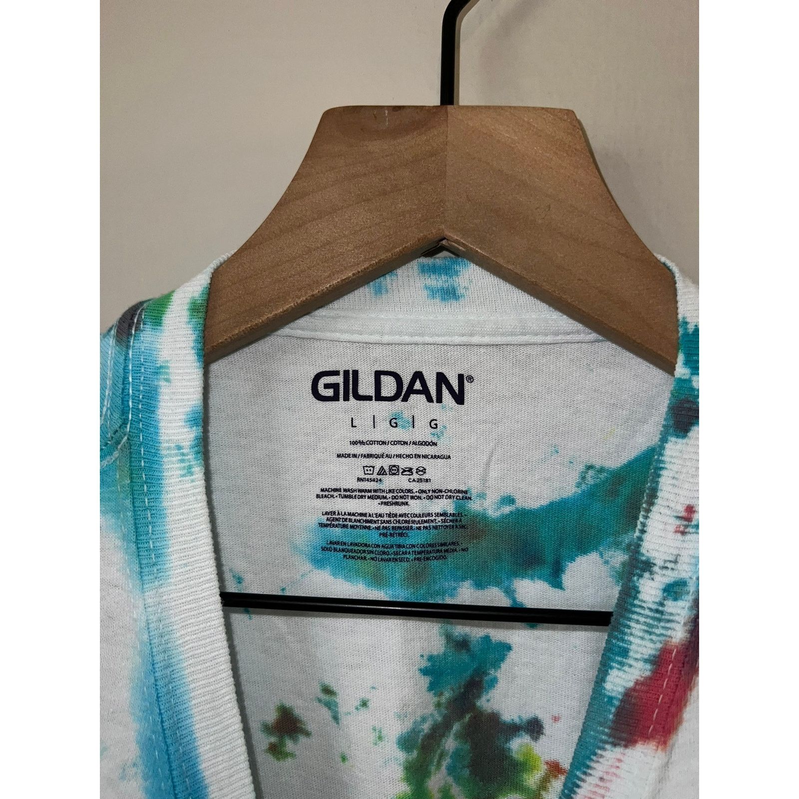 Gildan Retro Gildan Tie Dye Shirt Multicolor White Tee L Large Size US L / EU 52-54 / 3 - 5 Thumbnail