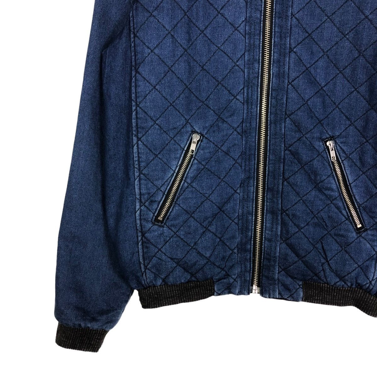 Japanese Brand 🔥VINTAGE DENIM BOMBER JACKET THE DAYZ TOKYO ISSEY MIYAKE Size US M / EU 48-50 / 2 - 4 Thumbnail
