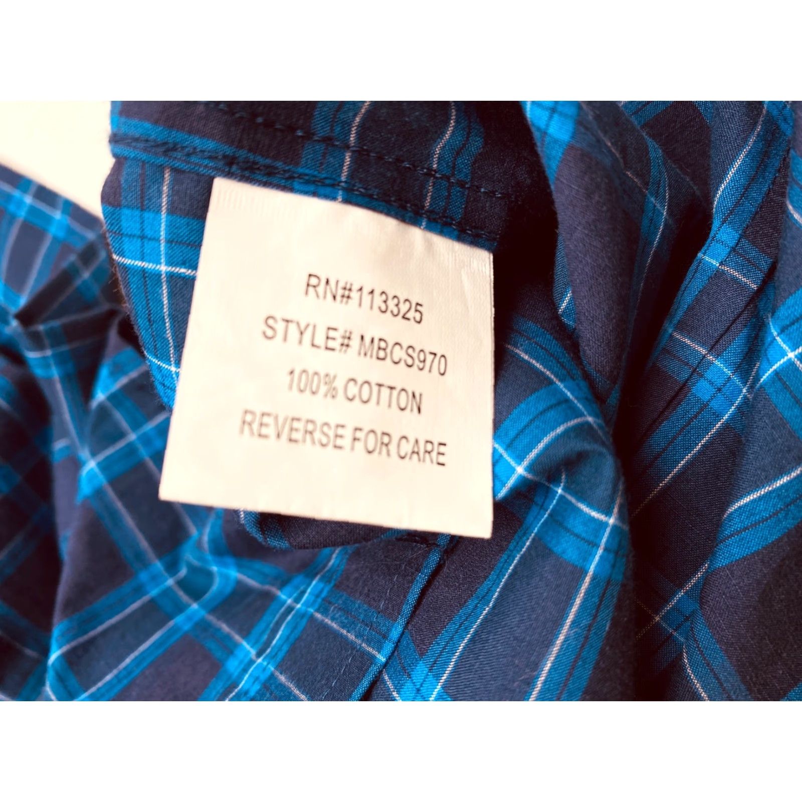 Vintage Hyden Yoo Casual Shirt Mens Large Blue Plaid Long Sleeve Button-Up Cotton 7759 Size US L / EU 52-54 / 3 - 7 Thumbnail