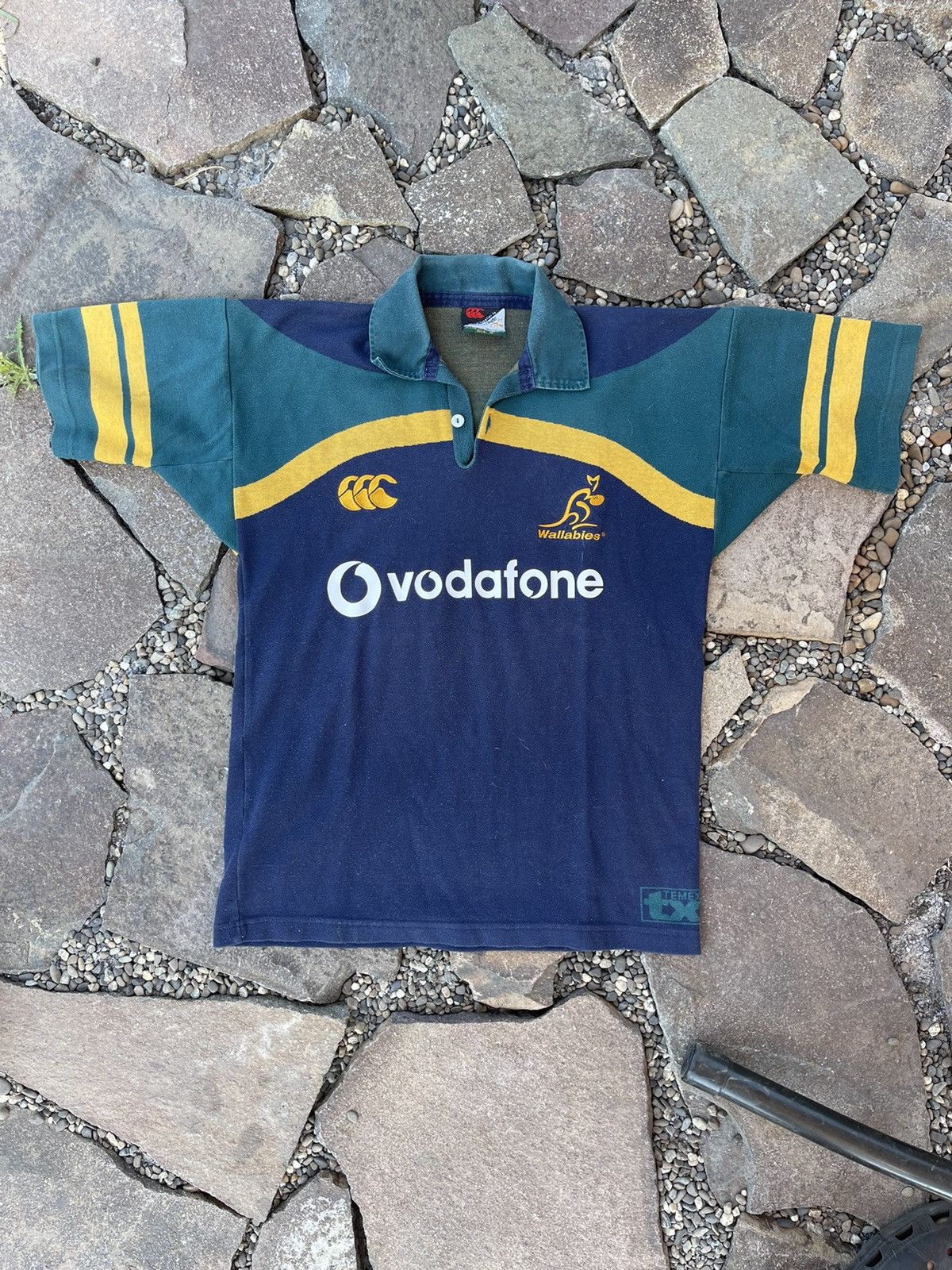 Canterbury of New Zealand Australia 90s rugby vodafon Wallabies vintage jersey rare Size US M / EU 48-50 / 2 - 2 Thumbnail