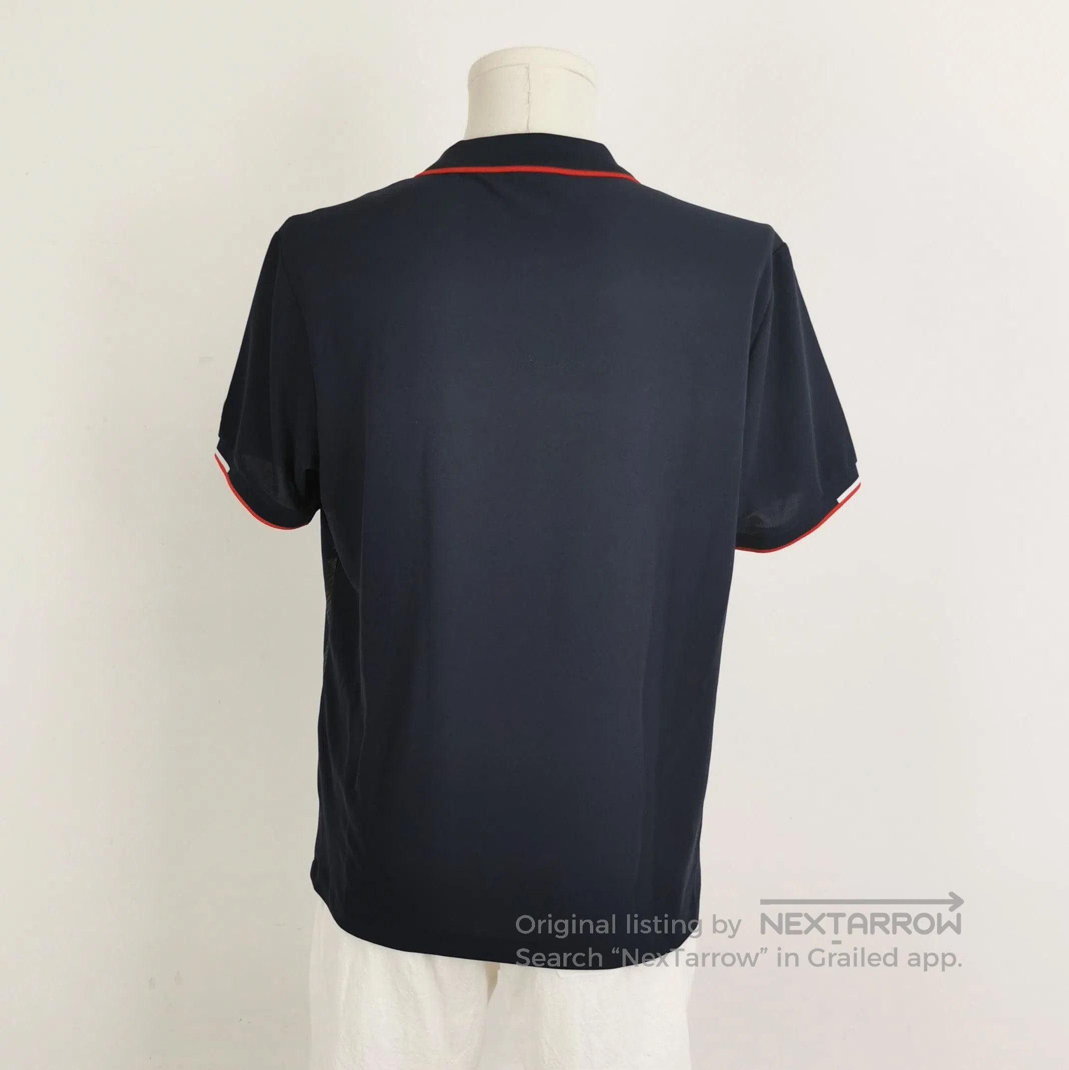 Prada Prada Contrast Striped Polo Shirt for Men . Size L / US 10 / IT 46 - 3 Thumbnail