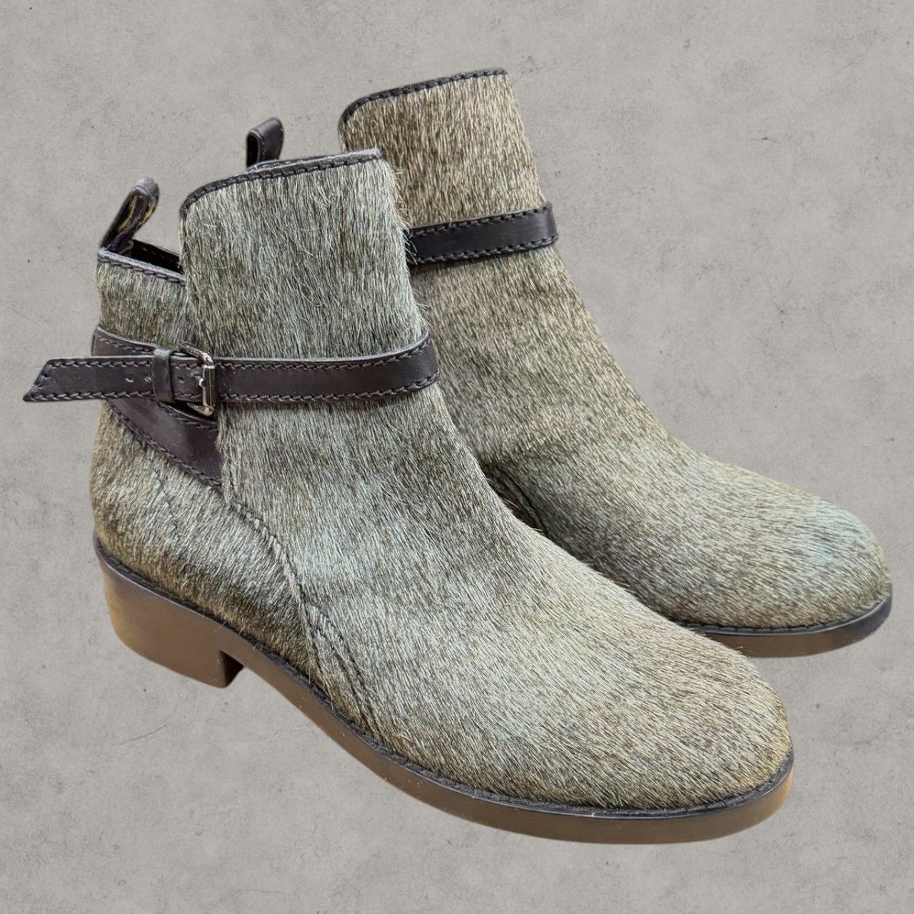 Acne Studios Acne Studios Clover Ponyhair Strap Boots Sz 40 Size US 7 / EU 40 - 1 Thumbnail