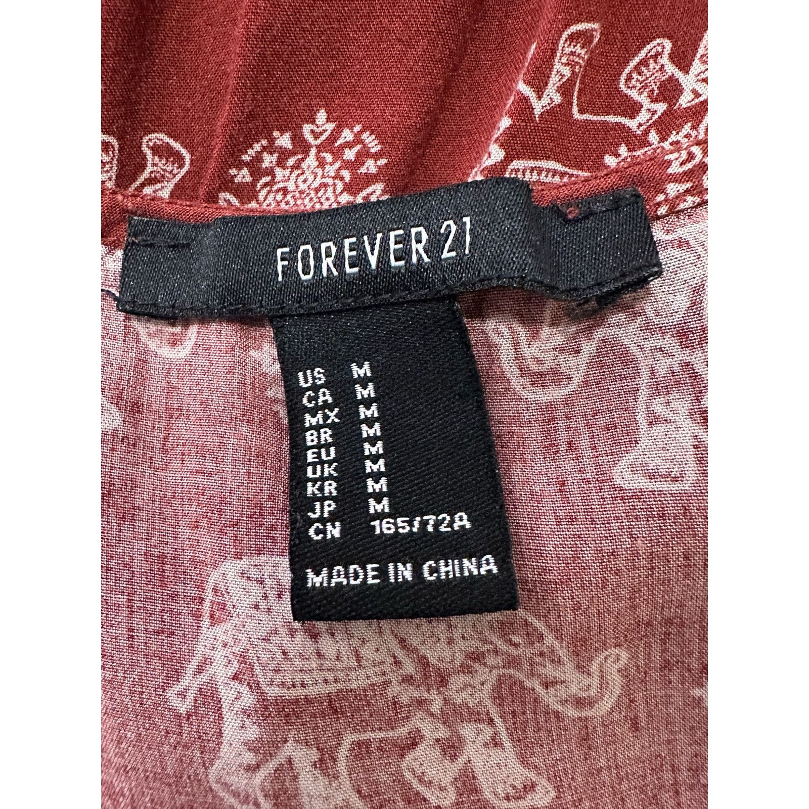 Forever 21 Forever 21 brown elephant print sleeveless jumpsuit size M Size 30" / US 8 / IT 44 - 4 Thumbnail