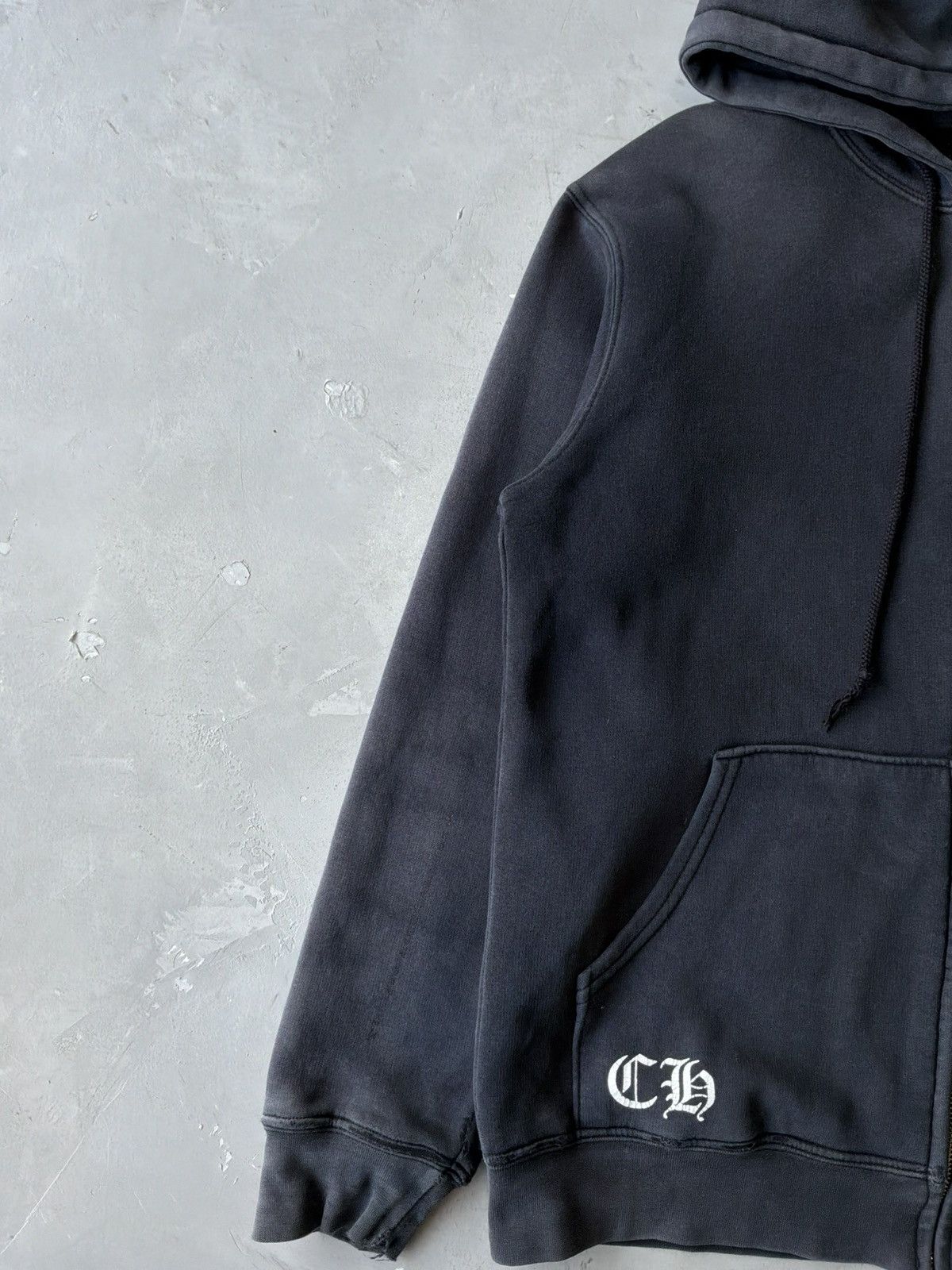Chrome Hearts 2000s Chrome Hearts - Tonal Cross Thermal Zip Hoodie Size US M / EU 48-50 / 2 - 6 Thumbnail