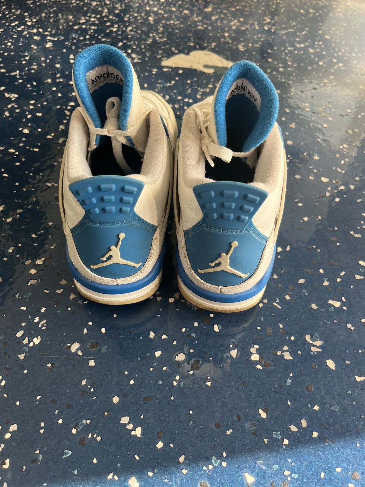 Jordan Brand Jordan 4 white and blue Size US 7.5 / EU 40-41 - 4 Thumbnail