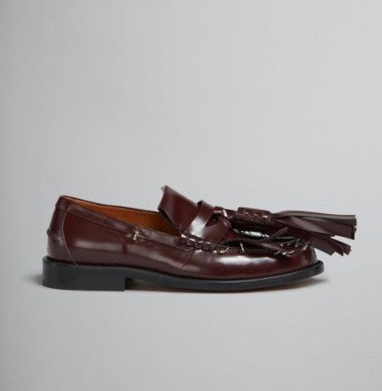o1f1d3z1025 Leather Bambi Loafers in Brown