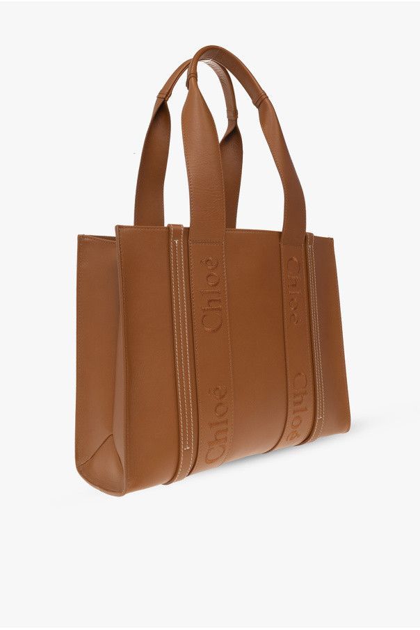 Chloe oc11z0525 Size: OS / Woody Tote Bag in Brown Size ONE SIZE - 3 Thumbnail