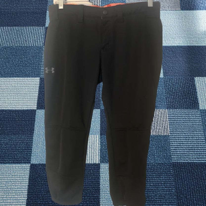 Under Armour Under Armour HeatGear Womens S Capri Pants Softball Black Spring Fall Summer Regular/Capri Ladies Size 28" / US 6 / IT 42 - 1 Thumbnail