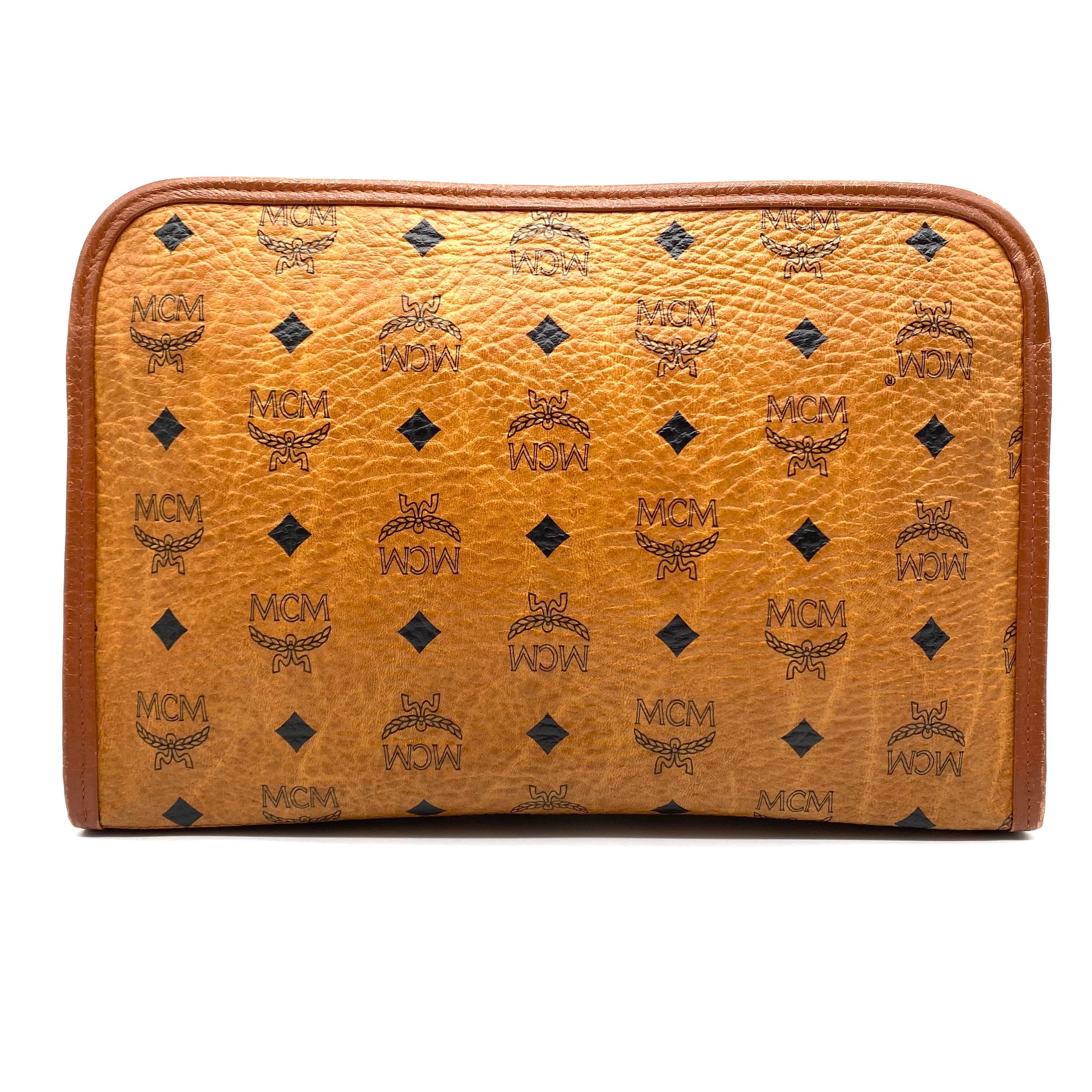 MCM MCM All-over Pattern Leather Clutch Bag Size ONE SIZE - 2 Thumbnail