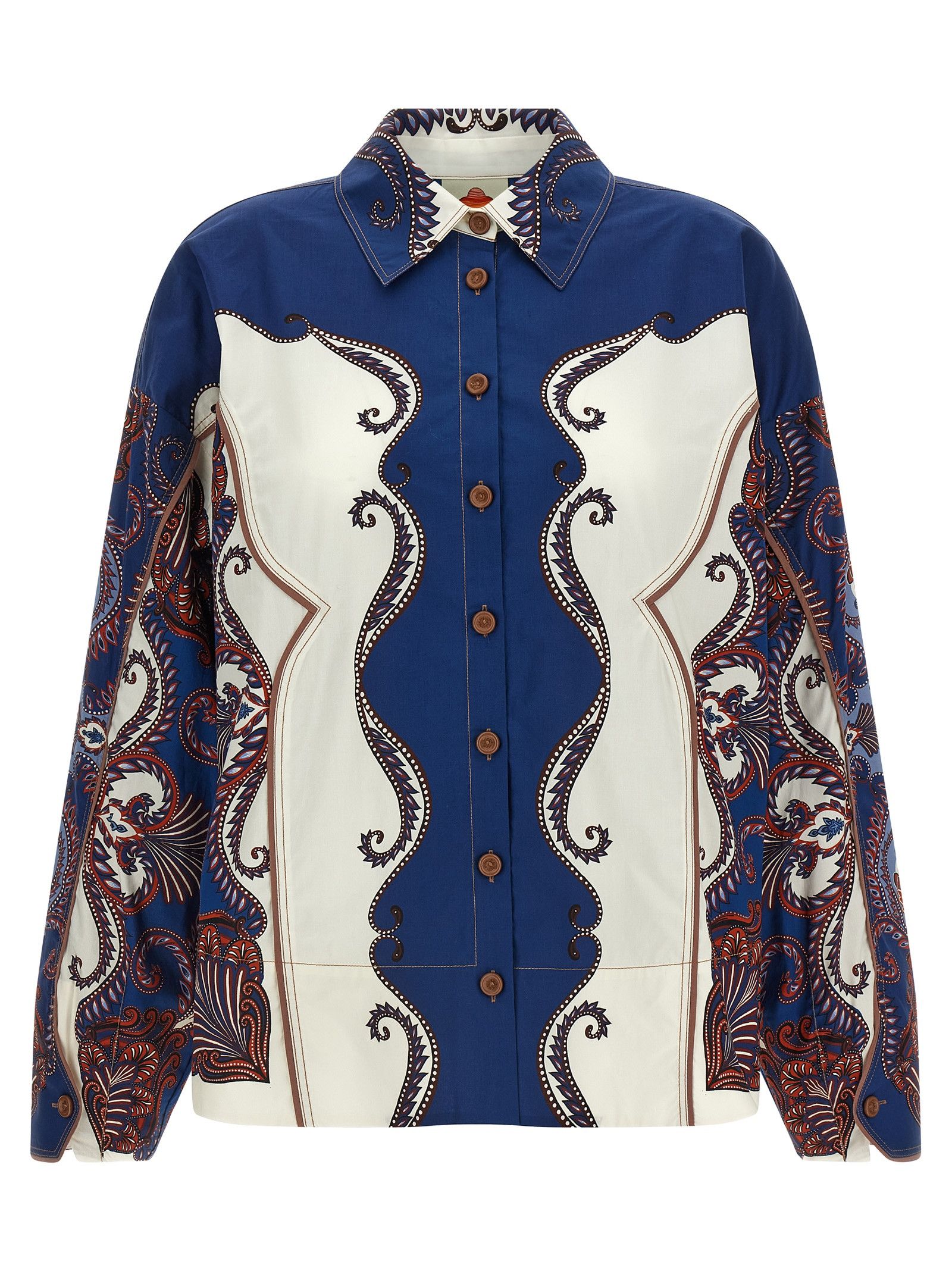 Farm Rio 'Arabesque scarf Sand' shirt Size S / US 4 / IT 40 - 1 Thumbnail