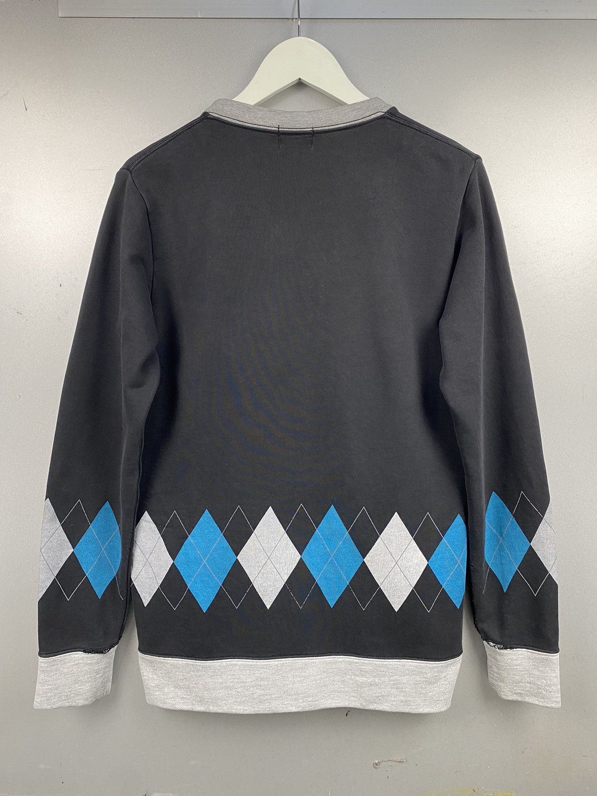 Japanese Brand Tkmixpice Argyle Cardigan Size US M / EU 48-50 / 2 - 2 Thumbnail
