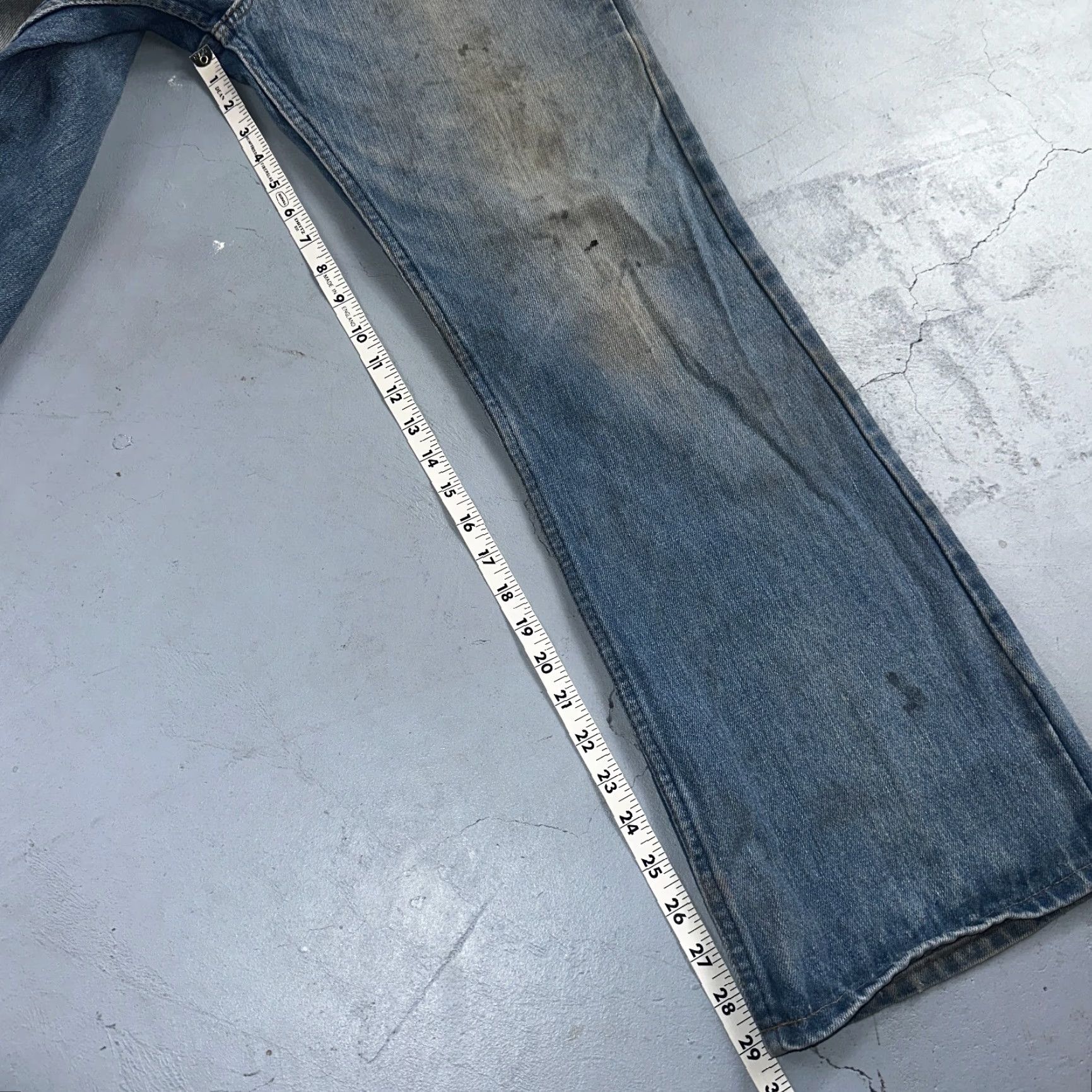 Levi's VINTAGE Levi's 517 Bootcut Jeans Men 34 Blue 80s USA Tan Tab Flare Denim Size US 34 / EU 50 - 6 Thumbnail