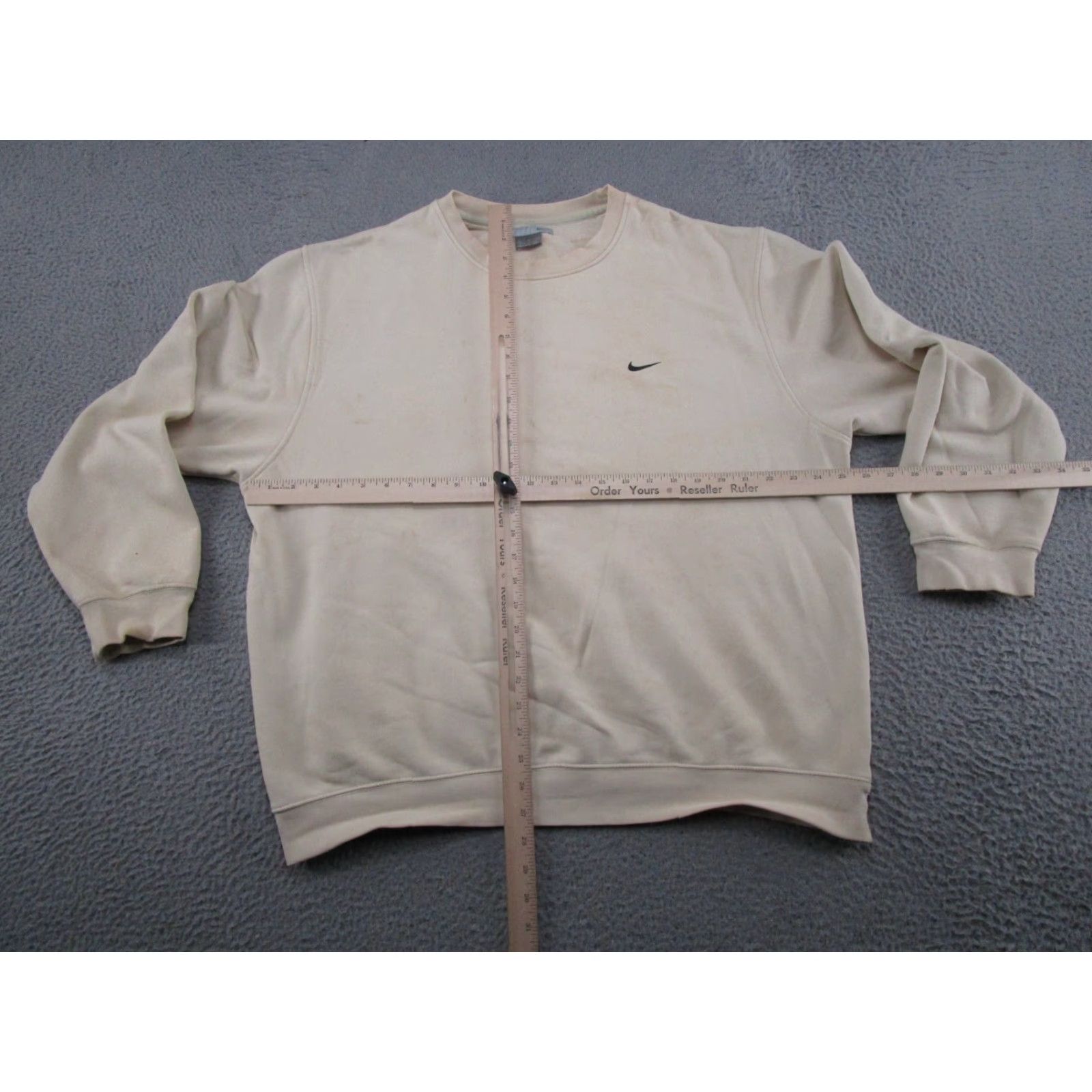 Nike VTG Nike Sweatshirt XL Pullover Crewneck Swoosh Mini 90s Sports Ivory Men Size US XL / EU 56 / 4 - 6 Thumbnail