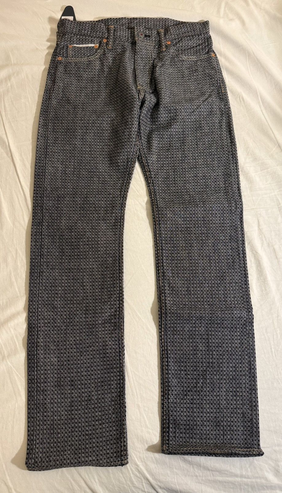 Other Graph Zero GZ-SVJPT-0204 13oz Selvedge Jacquard Jeans 33 Size US 33 - 1 Thumbnail