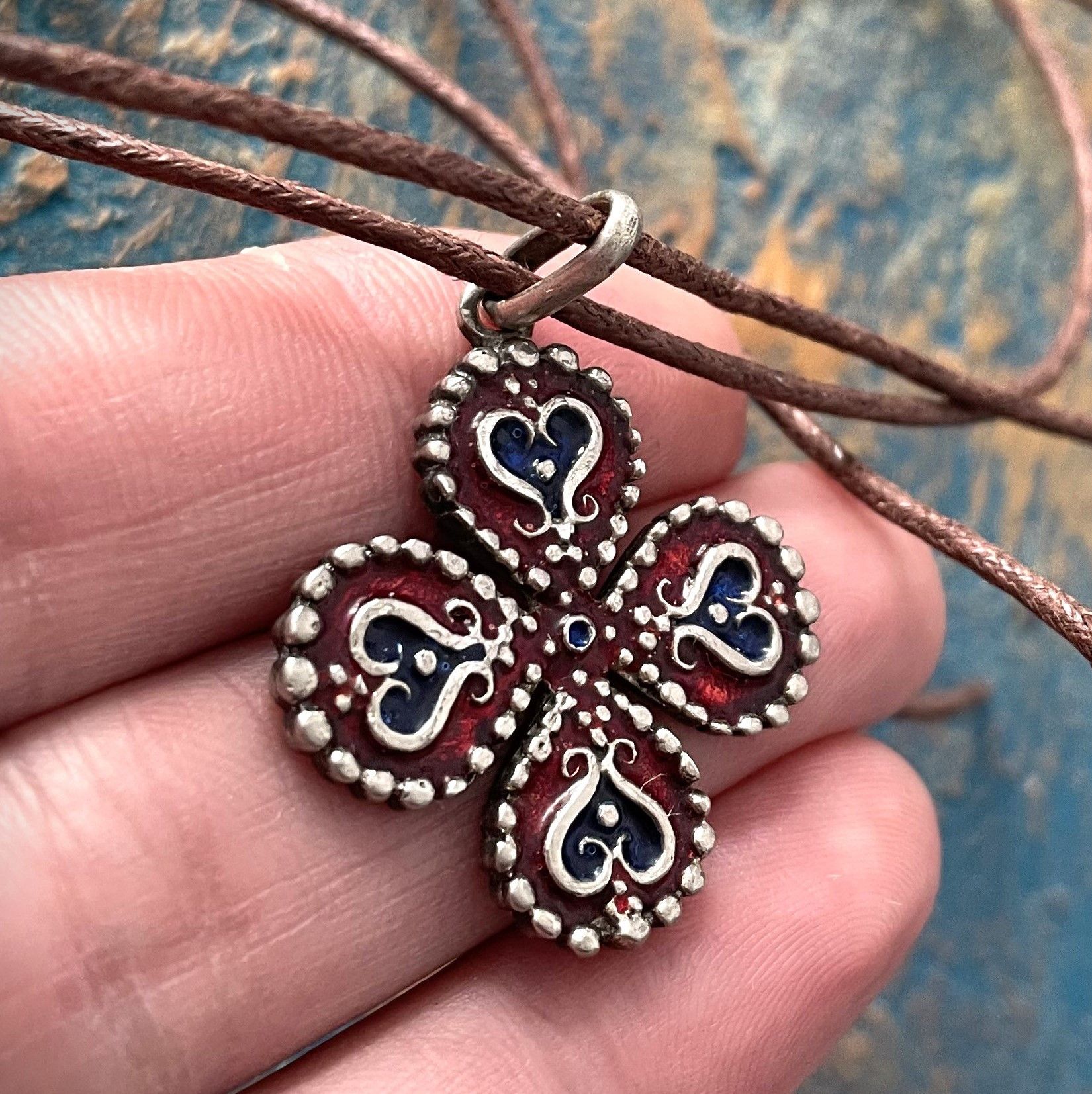 Other Vintage Four-Leaf Clover Pendant . Boho Gothic Jewelry Size ONE SIZE - 1 Thumbnail