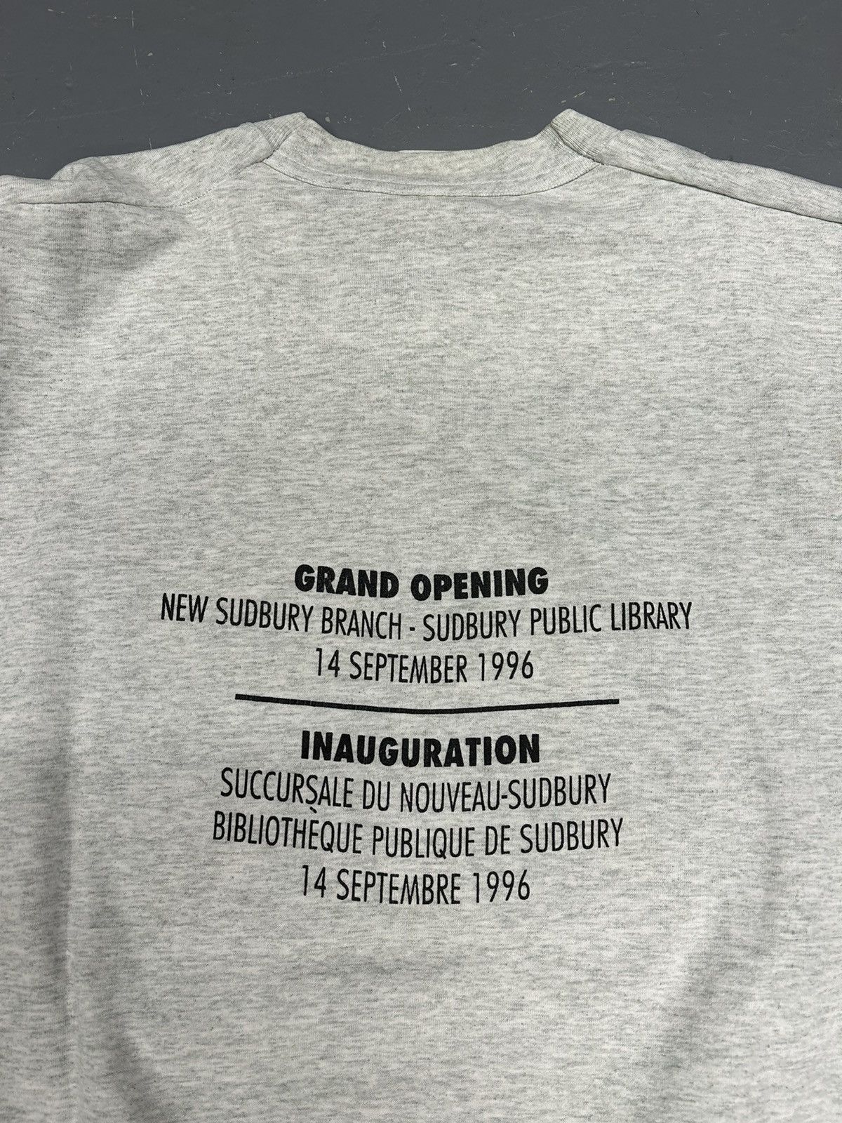 Vintage Crazy Vintage 90s Essential Grey Construction Art Tee Shirt Size US XL / EU 56 / 4 - 2 Thumbnail