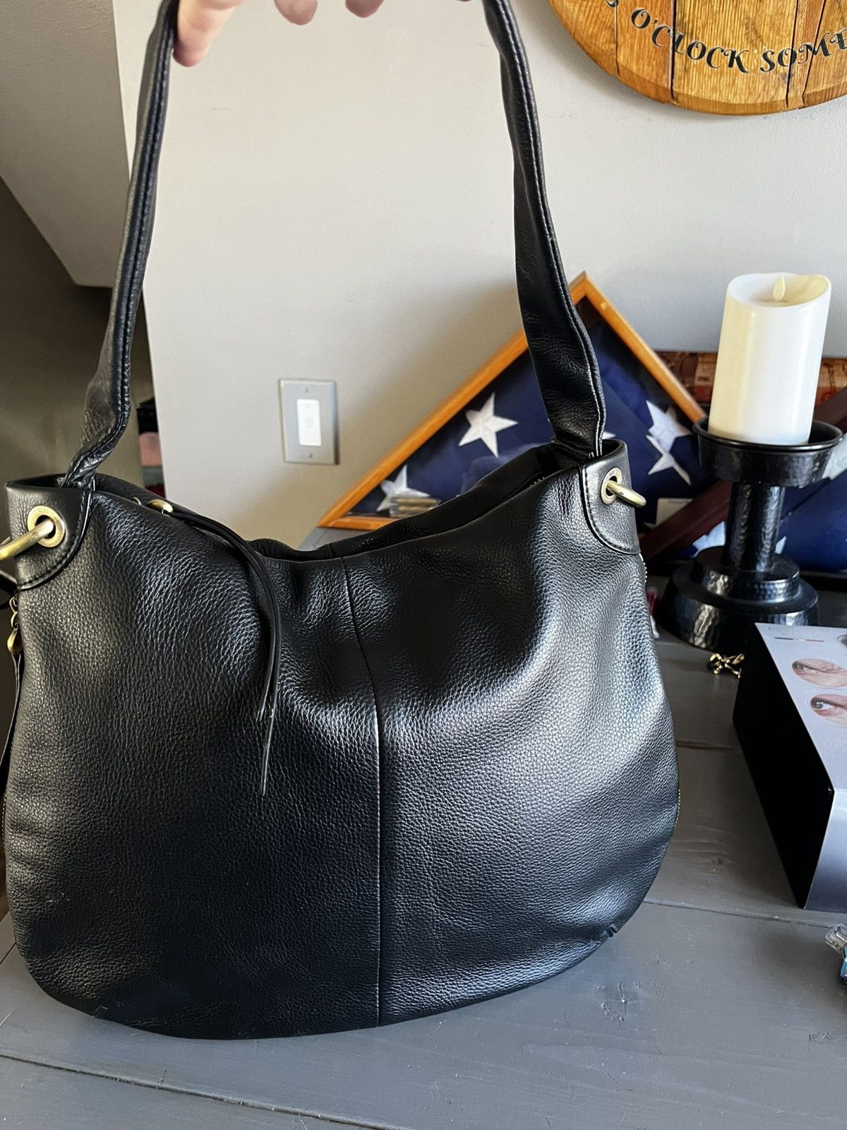 Hobo HOBO brand genuine leather shoulder bag in pebbled leather. Size ONE SIZE - 6 Thumbnail