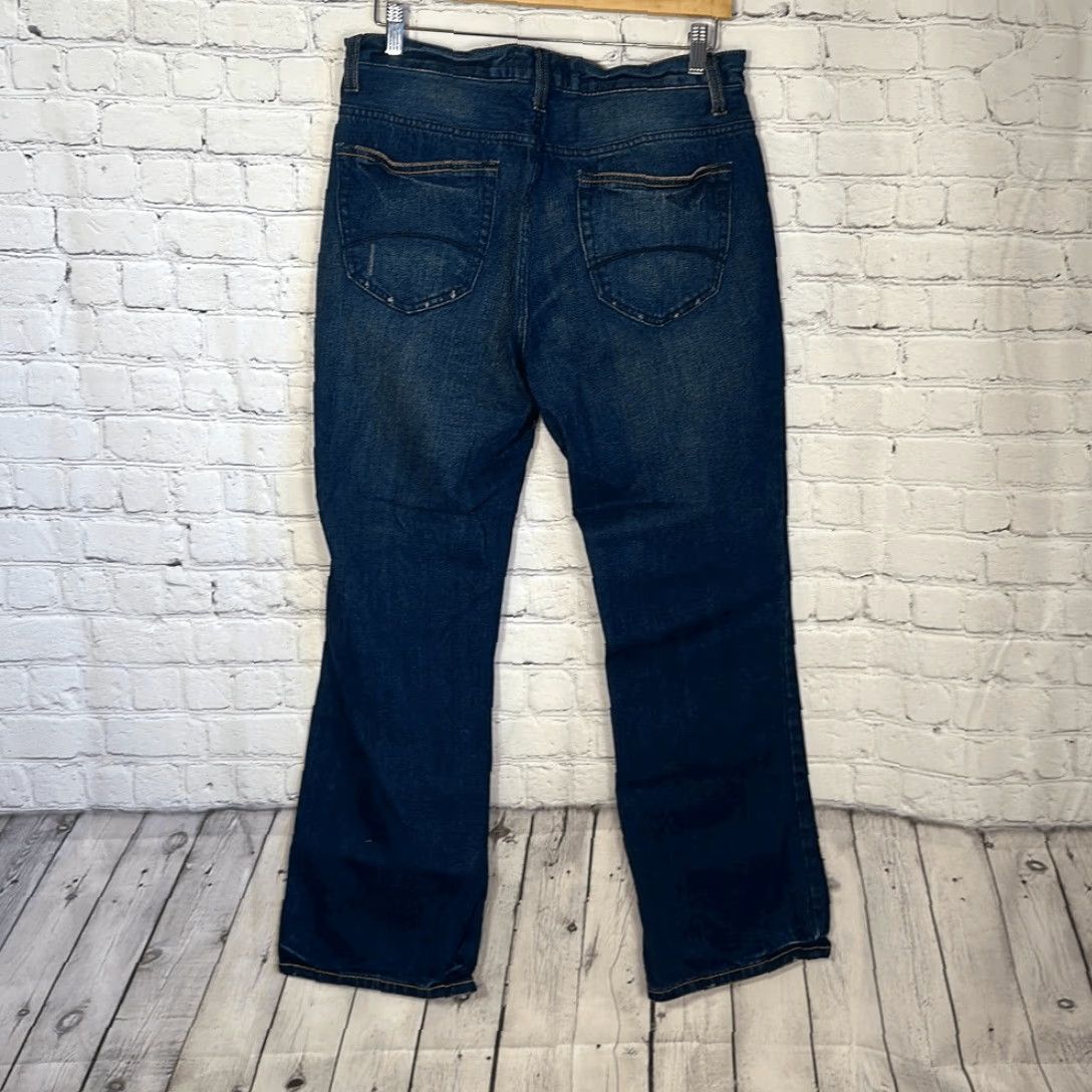 Ocean Pacific VINTAGE Ocean Pacific BOOTCUT Jeans Mens Dark Wash Blue Denim 34x30 Blue Mens Jeans Size US 34 / EU 50 - 7 Thumbnail
