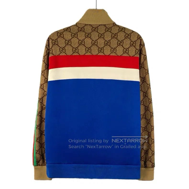 Gucci Gucci Colour block striped logo jacquard stitching stand-u Size US XS / EU 42 / 0 - 2 Thumbnail