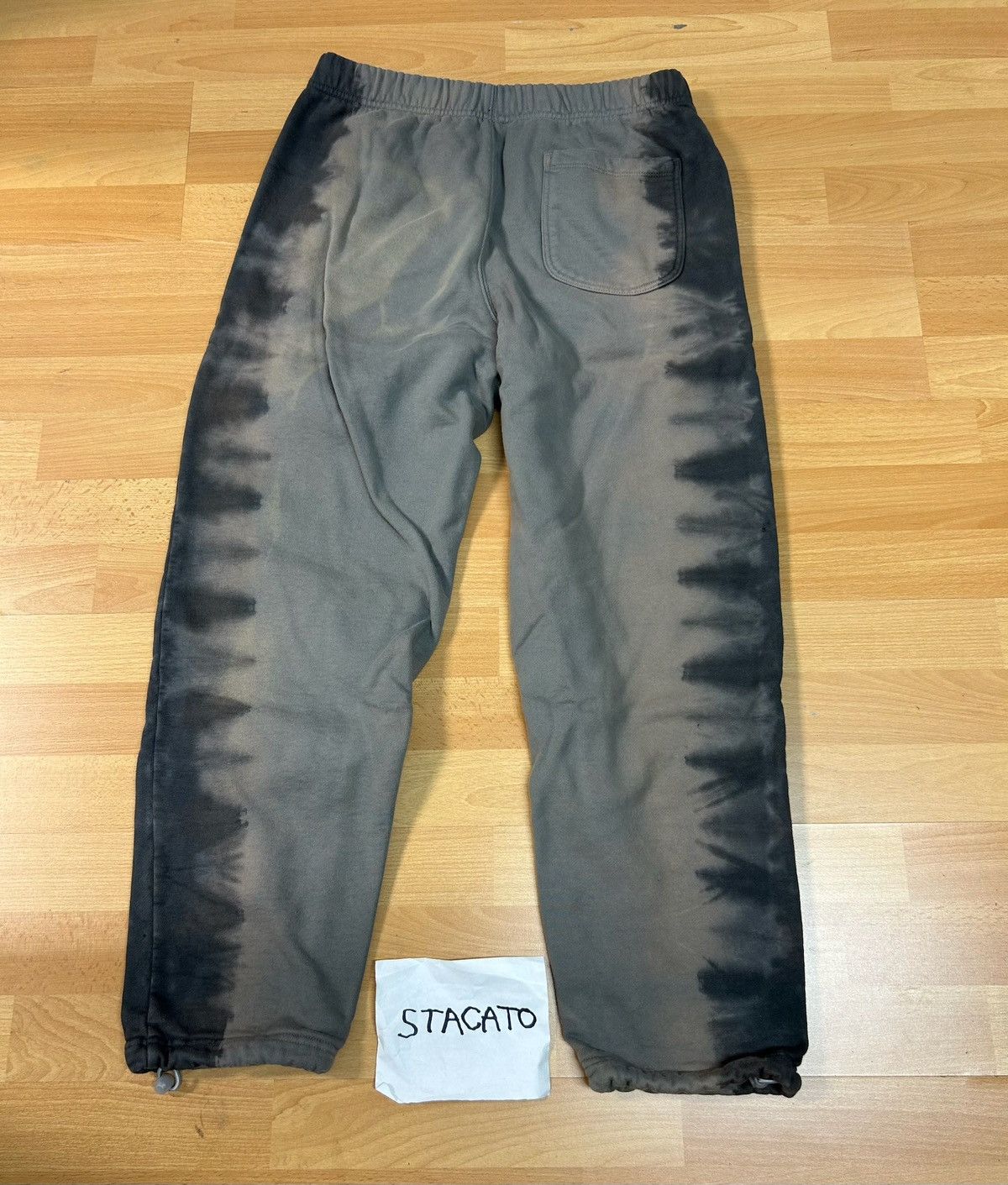 Rap Tees × Vintage CUFBOYS Tie Dye Sweatpants Grey Size US 32 / EU 48 - 3 Thumbnail