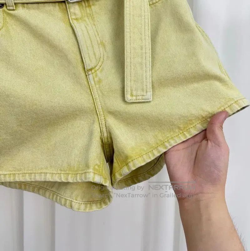 Dior Summer Yellow Denim Shorts for Women .