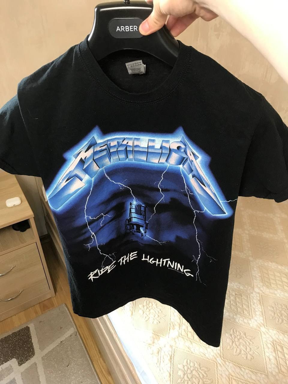 Metallica 🔥 Metallica 2017 Ride The Lightning Album T Shirt Metal Band Size US S / EU 44-46 / 1 - 6 Thumbnail