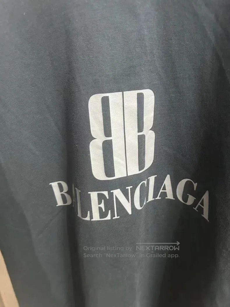 Balenciaga Balenciaga BB Letter Logo Short Sleeve T-Shirt Black Size US L / EU 52-54 / 3 - 2 Thumbnail