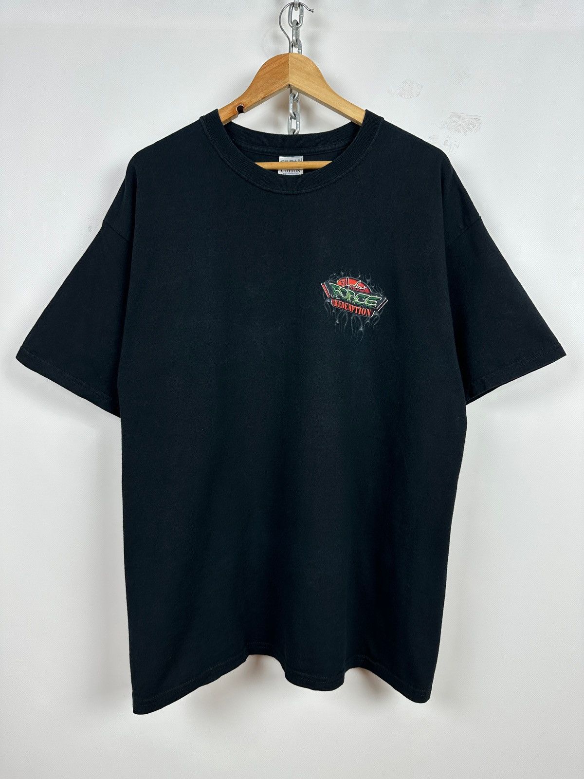 NASCAR 2004 Vintage John Force Redemption Tour NASCAR Ford T-Shirt Size US XL / EU 56 / 4 - 3 Thumbnail
