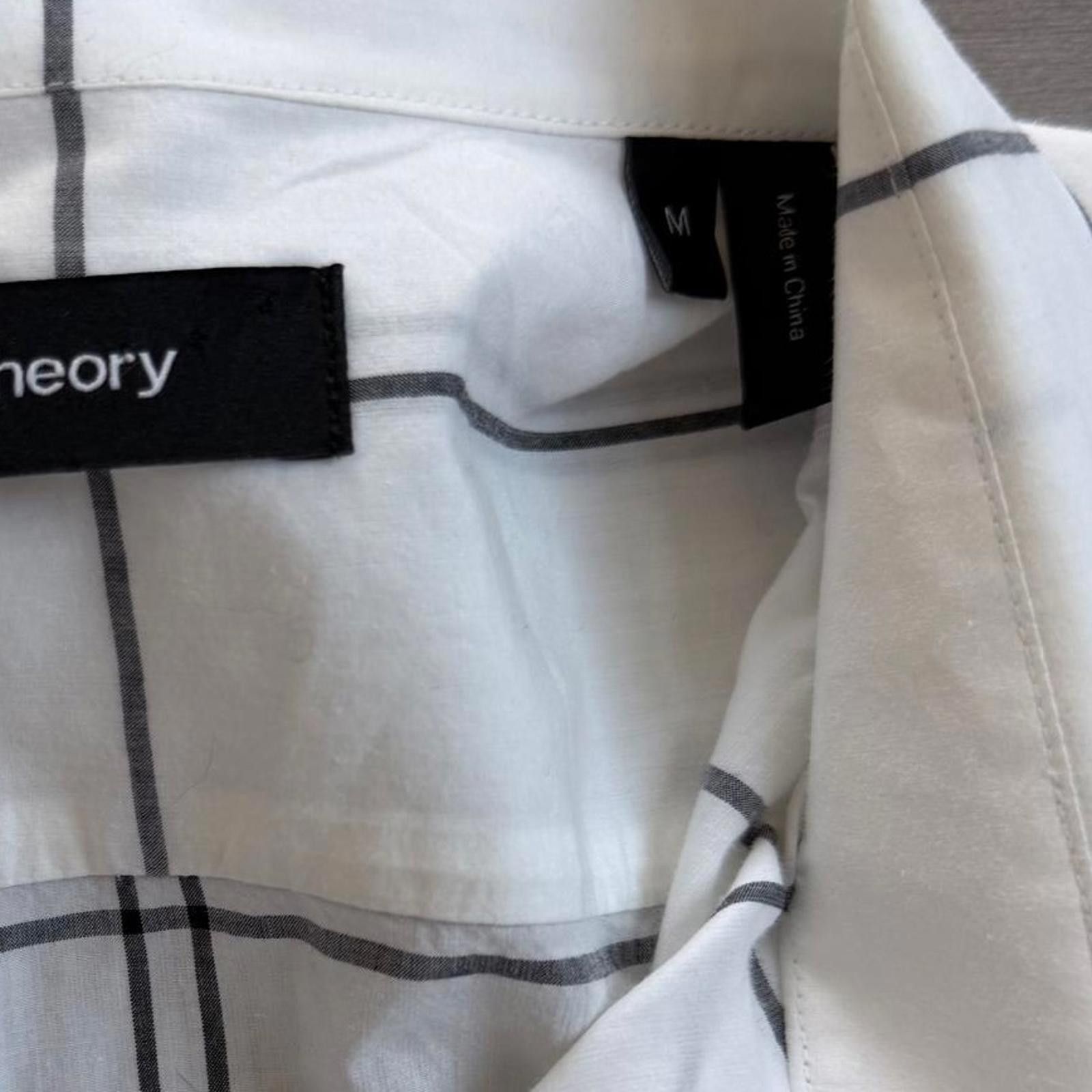 Theory Theory Button-Up Shirt | Black Check Print Size M Size US M / EU 48-50 / 2 - 6 Thumbnail