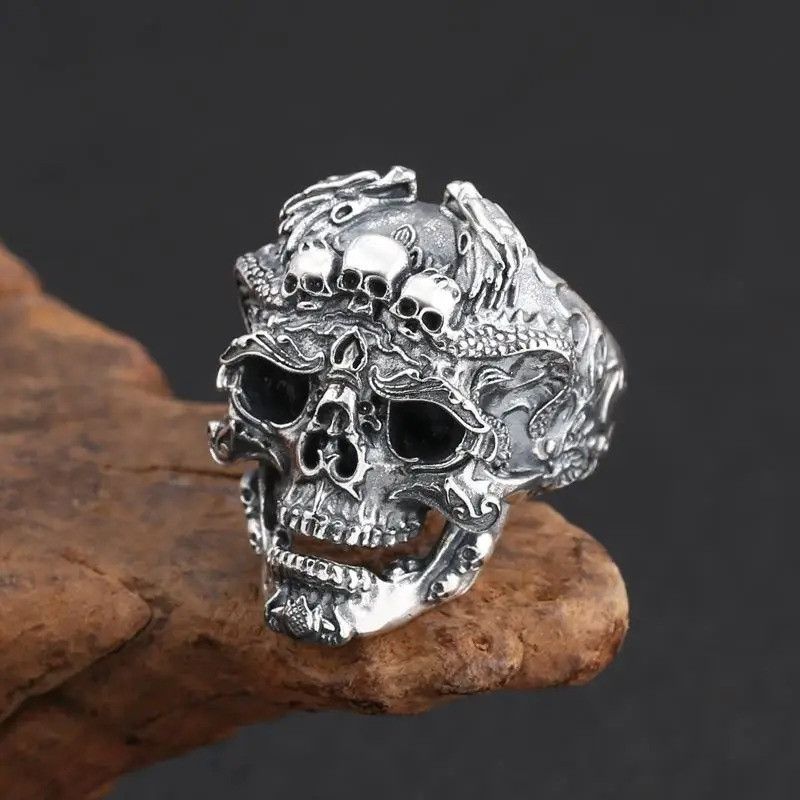 Japanese Brand × Jewelry × Vintage Retro Skull Ring Size ONE SIZE - 5 Thumbnail