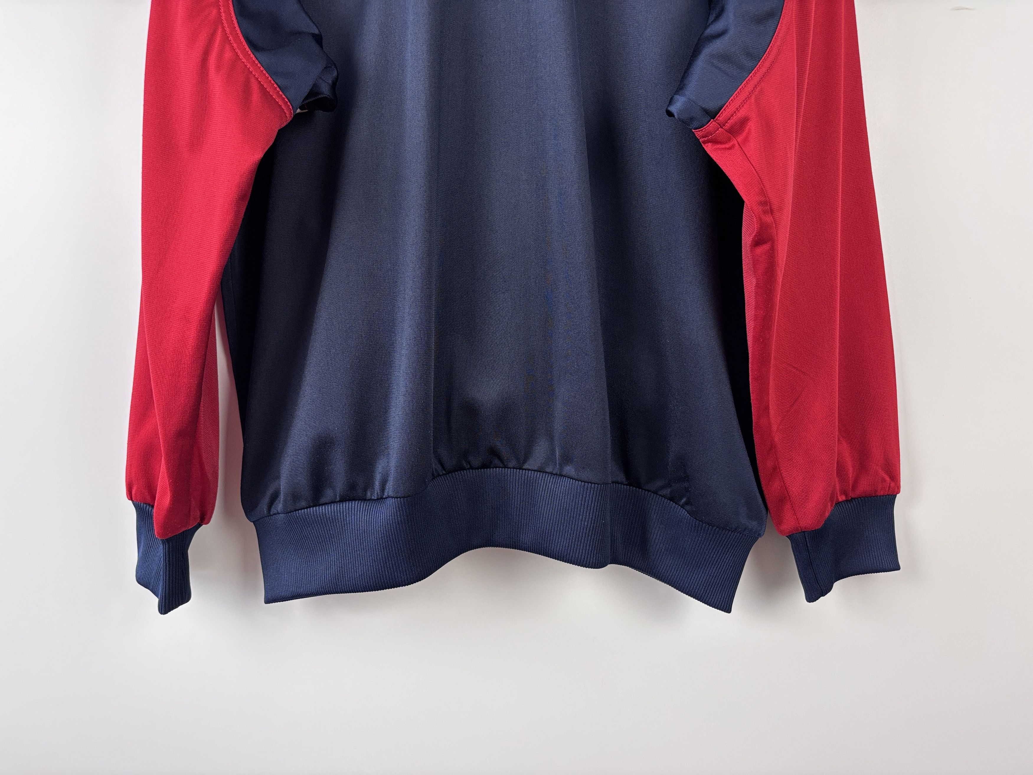 Nike × Vintage Vintage 90s Nike Full Zip Track Jacket Blue Red Size ~XL Size US XL / EU 56 / 4 - 6 Thumbnail