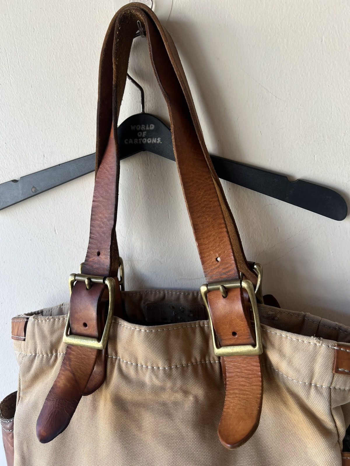 Bronson MFG. CO. Vintage Bronson Leather Distressed Heavy Leather Tote Bag Size ONE SIZE - 18 Thumbnail