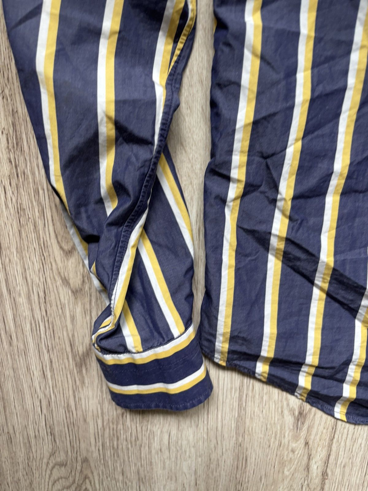 Maison Kitsune Maison Kitsuné Men’s Striped Shirt Size 38 Cotton Fox Logo Size US S / EU 44-46 / 1 - 23 Thumbnail