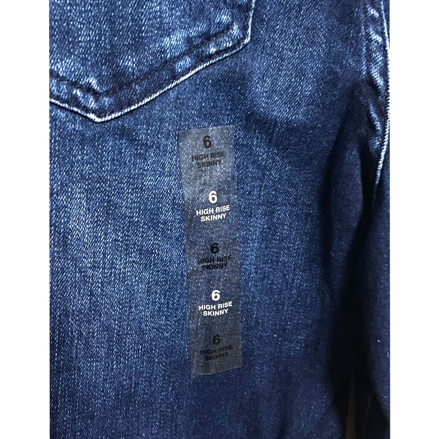 Vintage VINTAGE INC Denim High Rise Skinny Jeans Womens 6 Stretch Jeans Dark Indigo NWT Size 28" / US 6 / IT 42 - 7 Thumbnail
