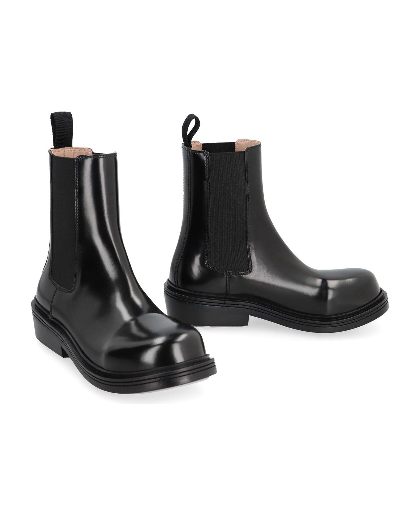 Bottega Veneta o1s1rm1025 Fireman Chelsea Ankle Boots in Black Size US 7.5 / IT 37.5 - 2 Thumbnail