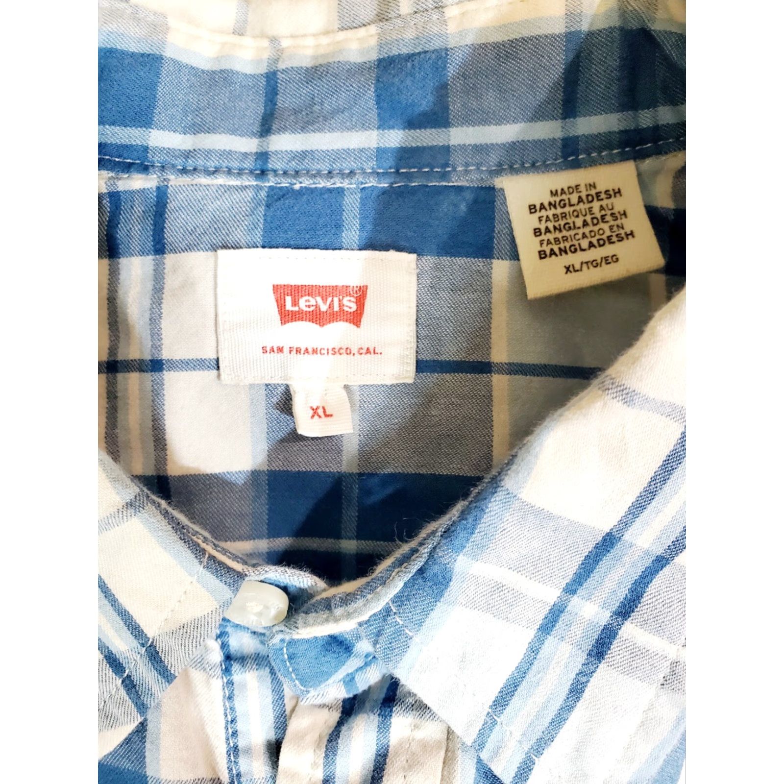 Levi's VINTAGE Levi's Signature Western Style Shirt Mens XL Blue Pearl Snap Cowboy Rodeo Shirt Size US XL / EU 56 / 4 - 4 Thumbnail