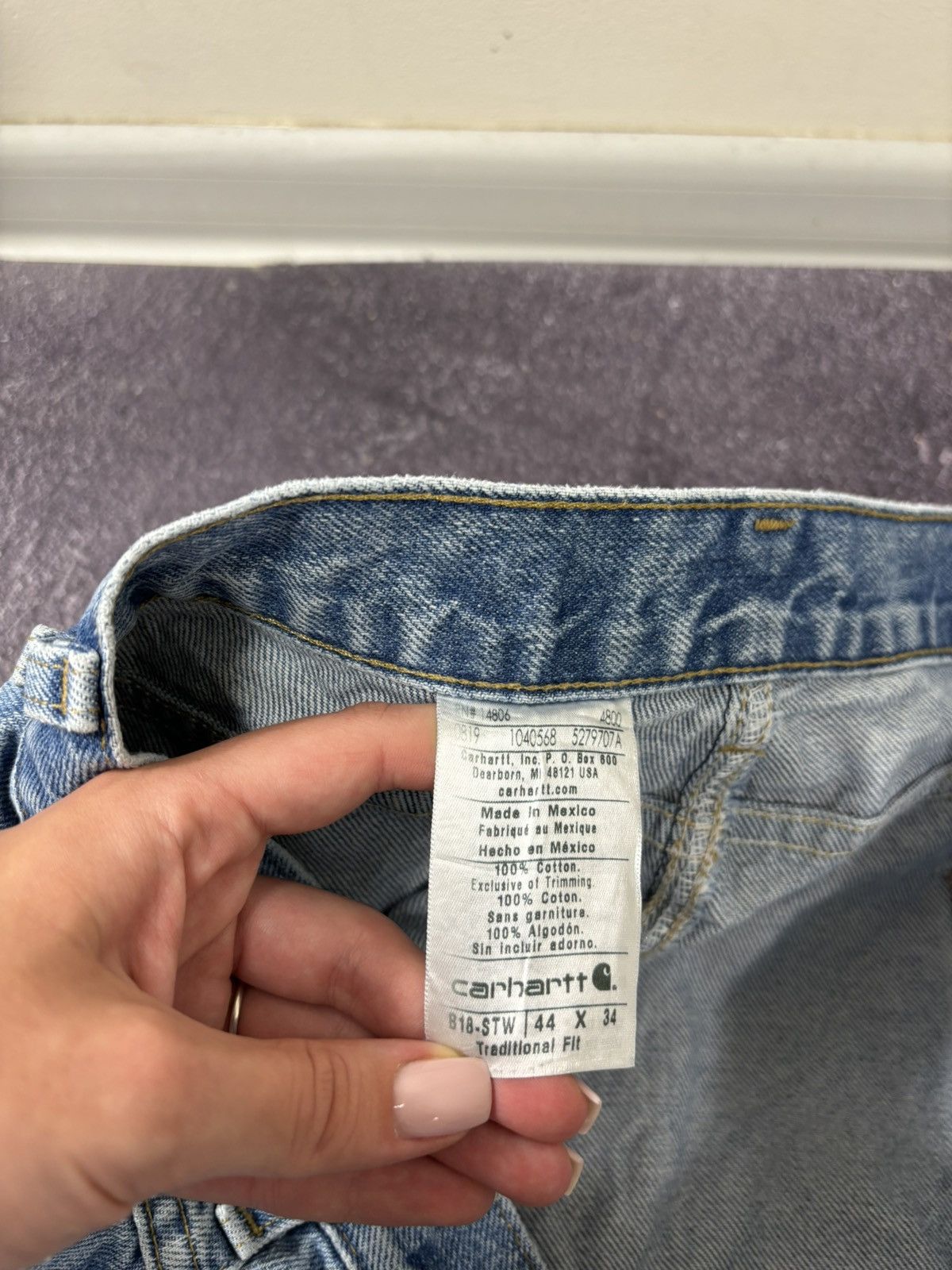 Carhartt Vintage Carhartt Y2K Traditional Fit Faded Denim Baggy Jeans Size US 44 / EU 60 - 15 Thumbnail