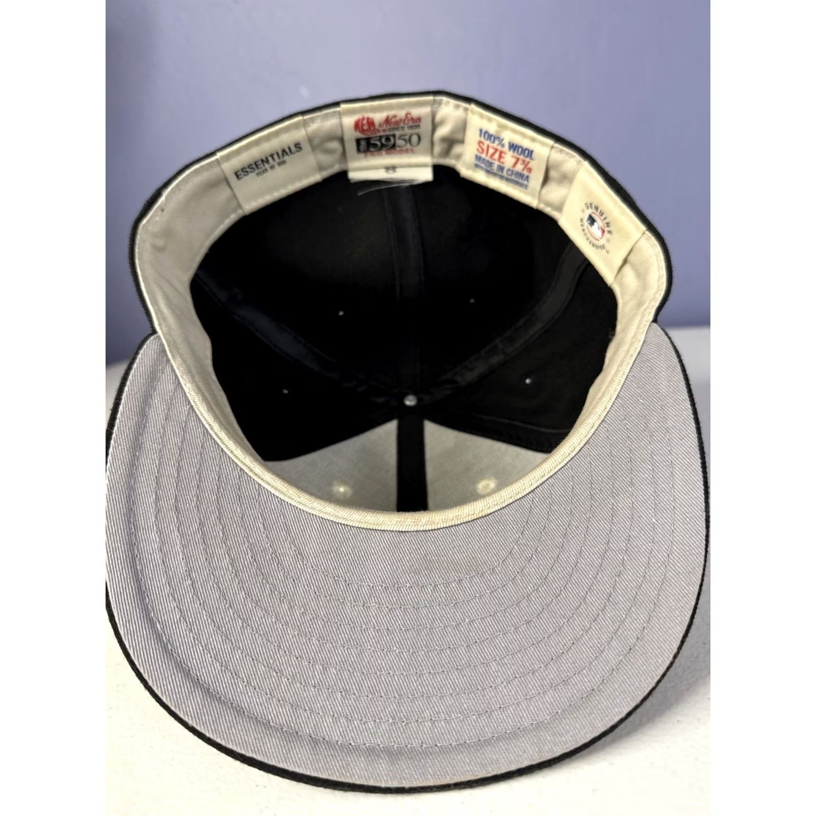 New Era x Fear of God Essentials Fitted Hat 7 3/8 Wool Cream 