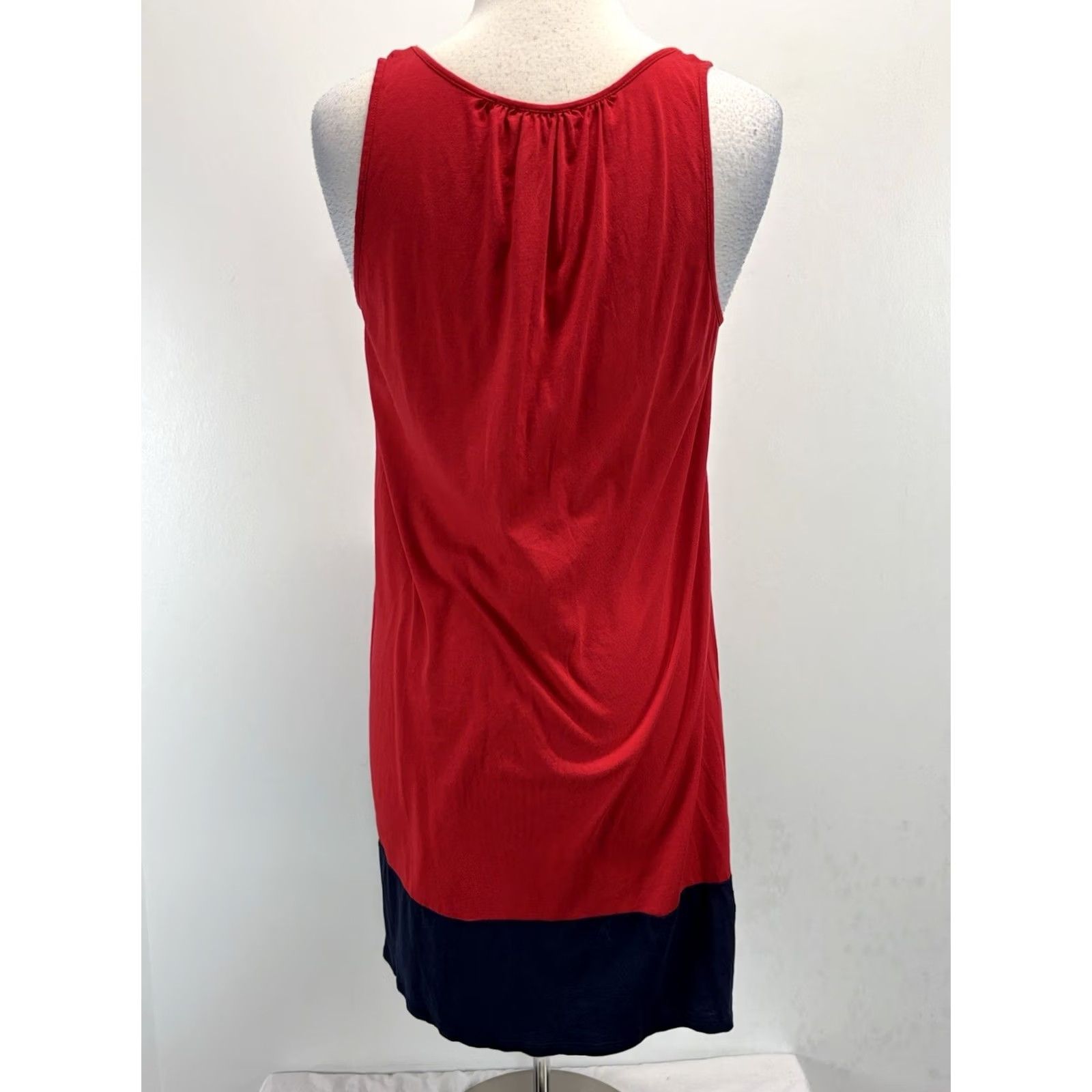 Ralph Lauren Lauren Ralph Lauren Nightgown Women’s M Red Sleeveless Monogram Navy Colorblock Classic Preppy Gown Mens? Womens Size 32" / US 10 / IT 46 - 3 Thumbnail