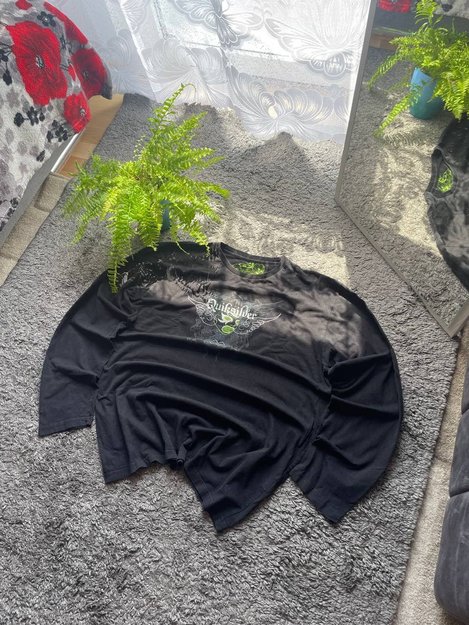 Quiksilver Long-sleeve Quicksilver Vintage Sk8 90s 00s Affliction Rare Size US XL / EU 56 / 4 - 4 Thumbnail