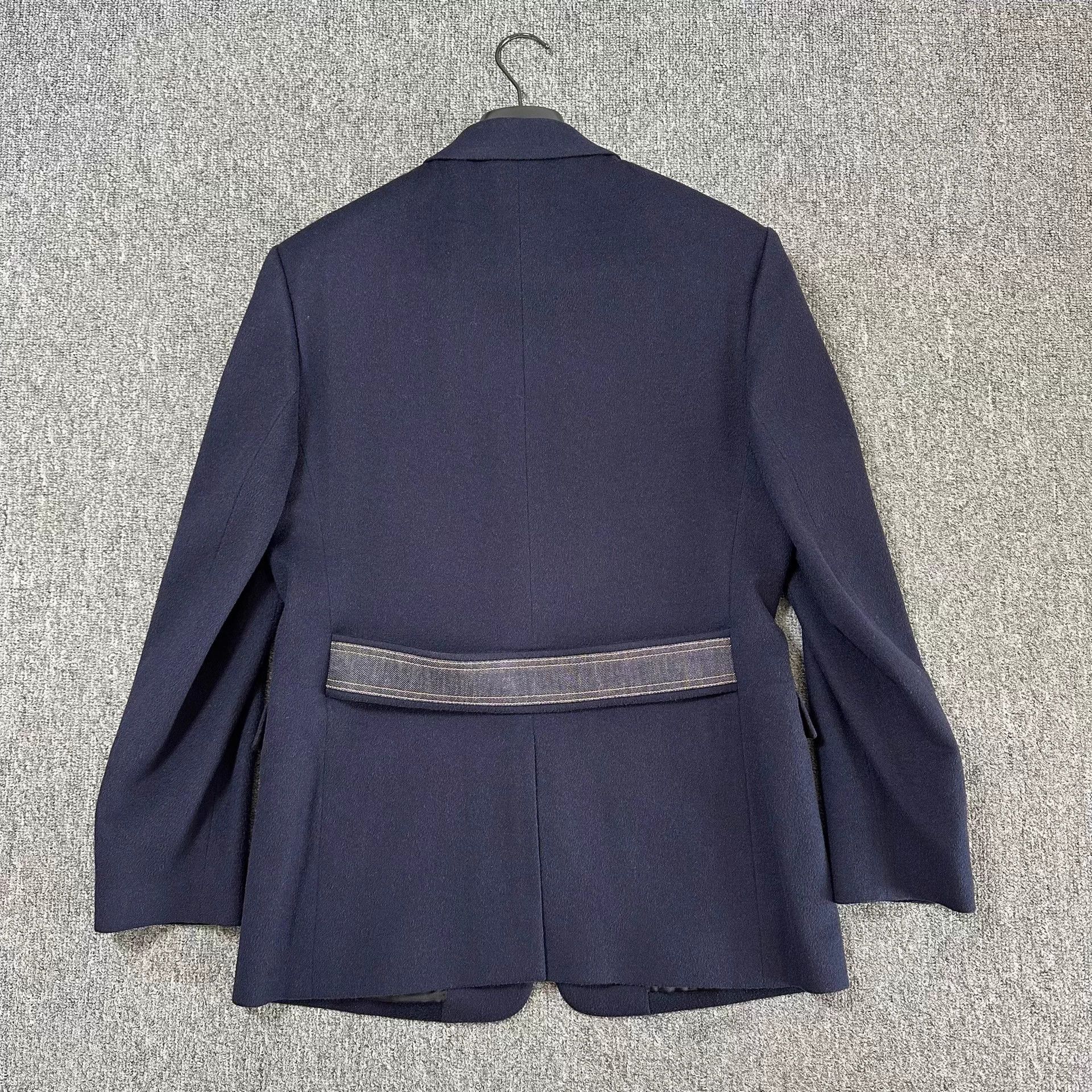 Dior Dior Navy Camel Hair Blazer w/ Denim Trim 50 Size 50S - 3 Thumbnail