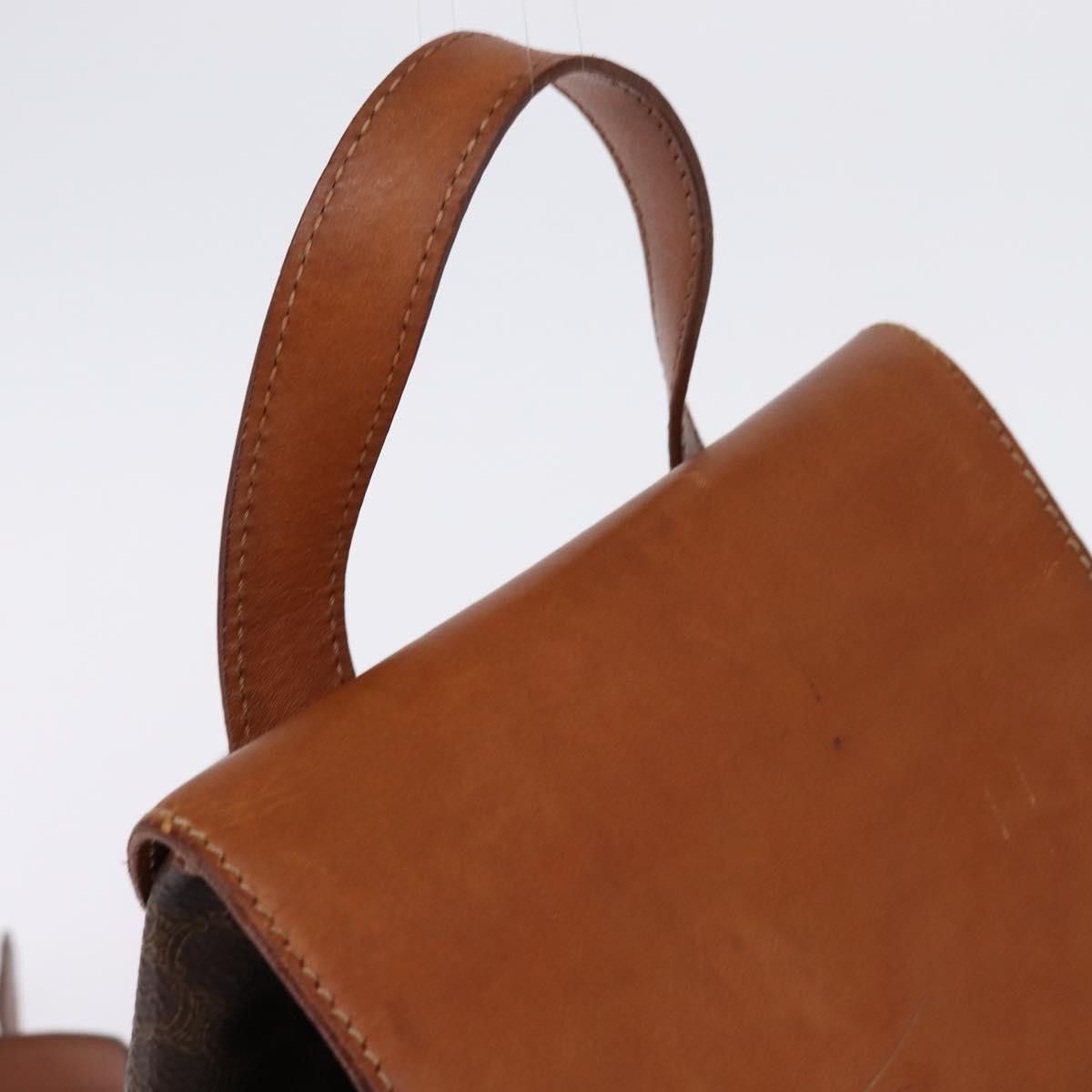 Celine CELINE Macadam Canvas Backpack Pvc Leather Brown Gold Size ONE SIZE - 6 Thumbnail