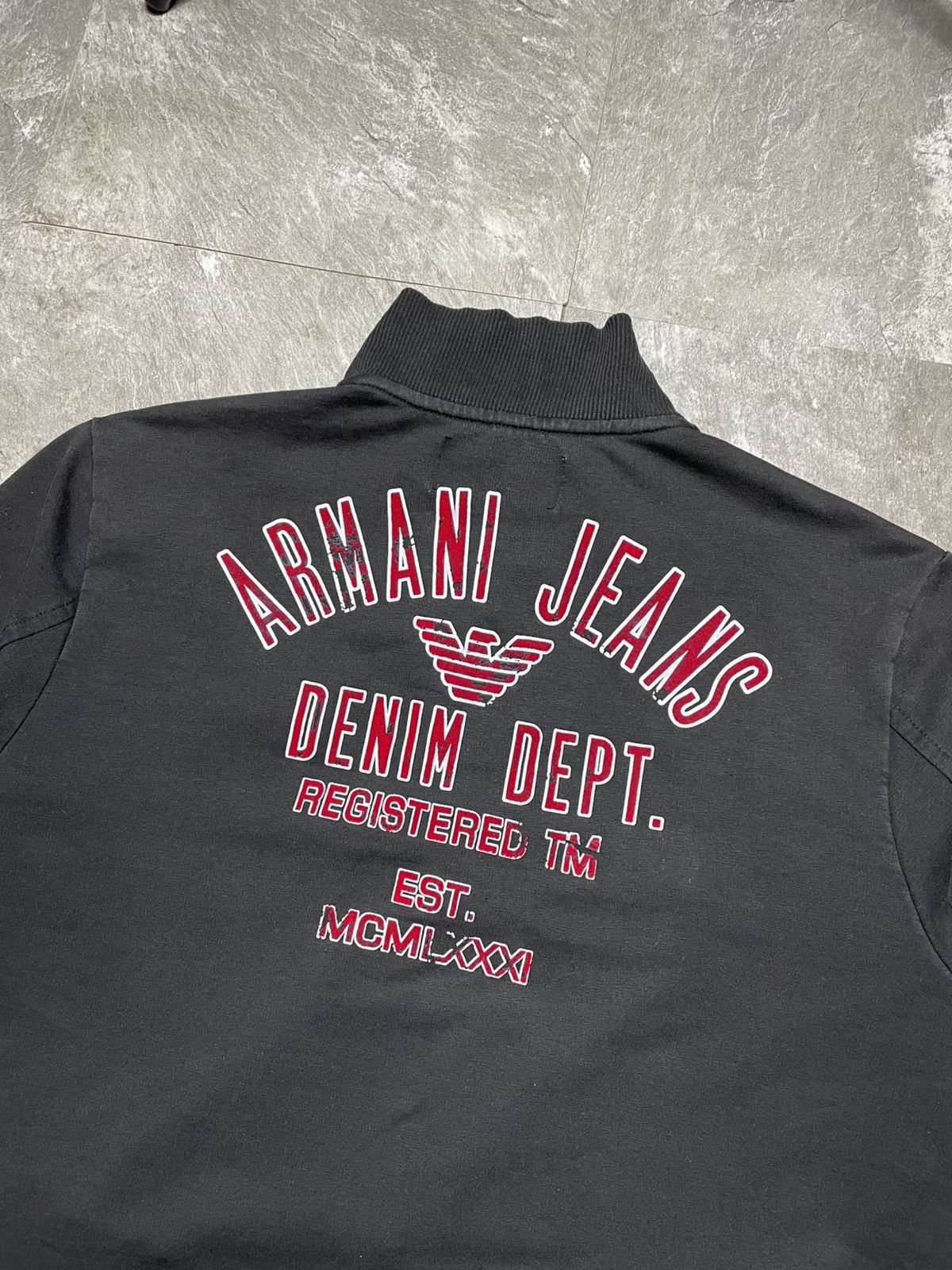 Armani Y2k Vintage Armani Jeans Big Logo ZIP Hoodie Olympic Size US M / EU 48-50 / 2 - 2 Thumbnail