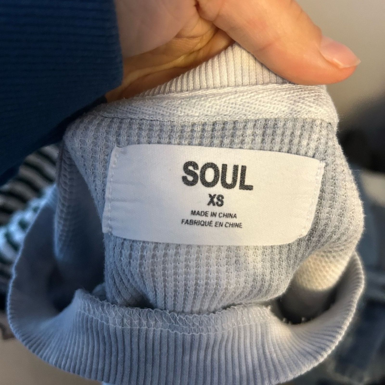 Other Soulcycle Julie Cropped Tie Dye Waffle Knit Top Size XS / US 0-2 / IT 36-38 - 3 Thumbnail