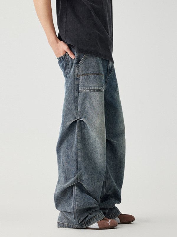 Japanese Brand American high street distressed vintage work jeans Size US 32 / EU 48 - 3 Thumbnail